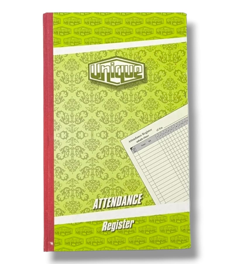 Unique Attendance Register – No. 1, 30 Pages (Pack of 1)